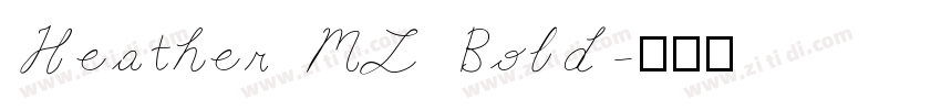 Heather ML Bold字体转换